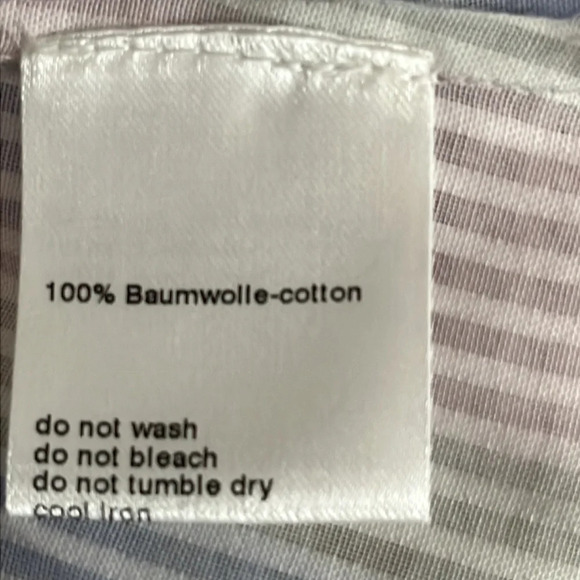 Akris Half Zip Multicolor Pastel Stripe Sheer Cotton Blouse - Size 10 (US) - Picture 8 of 9